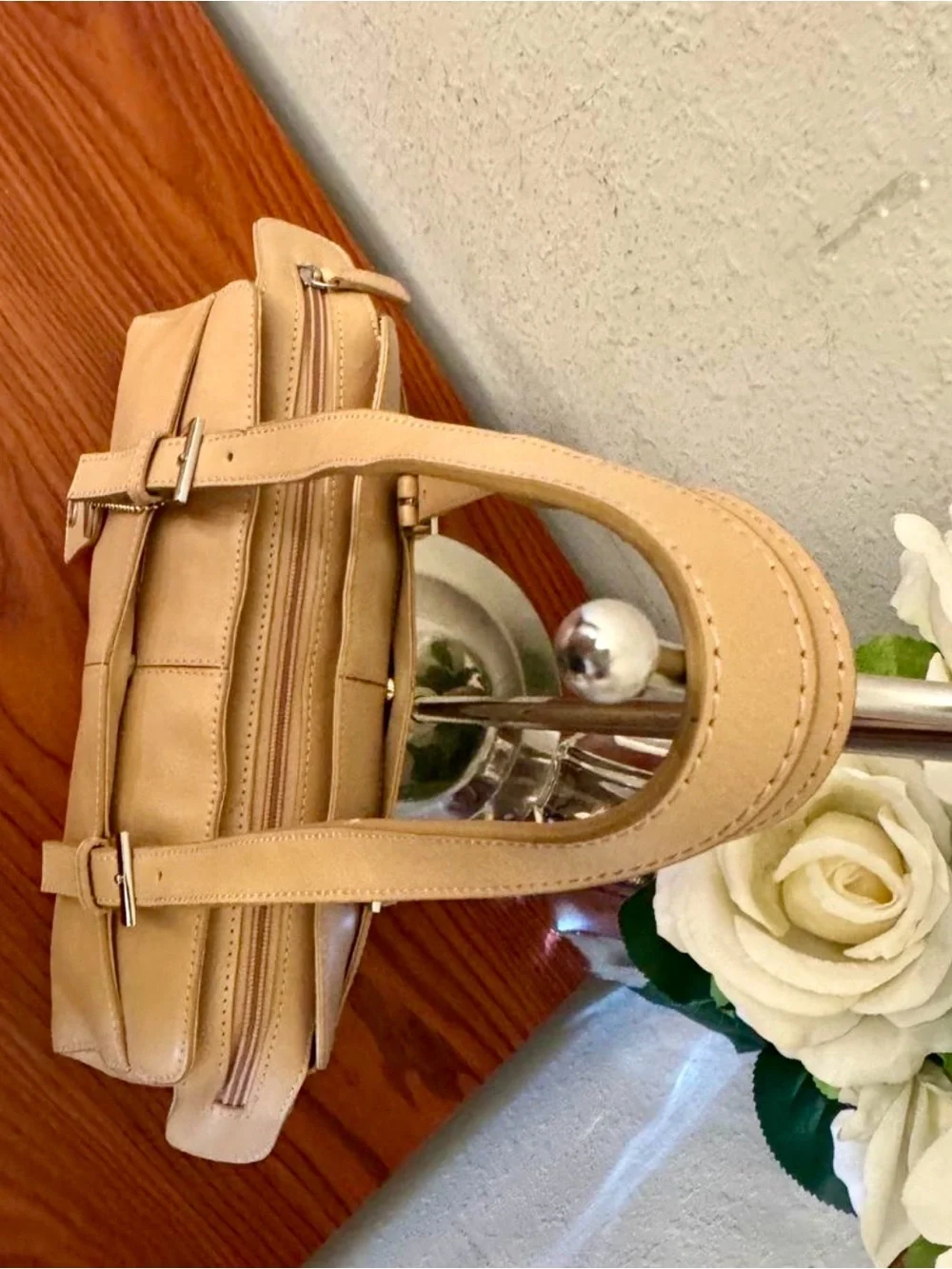 Etienne Aigner structured tan